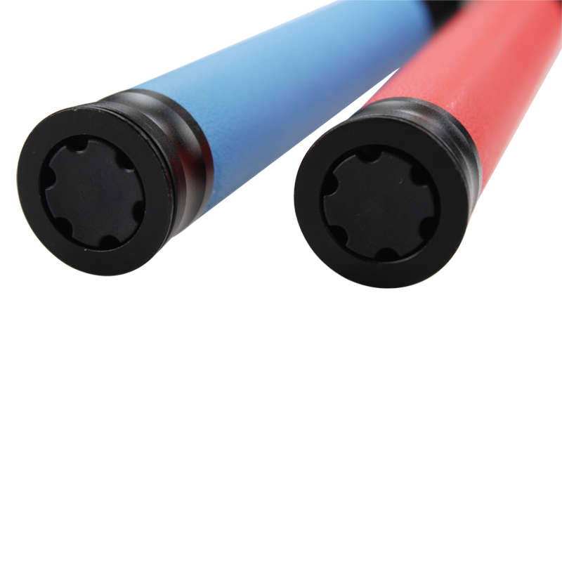 Instructor version red handle mechanical expendable baton
