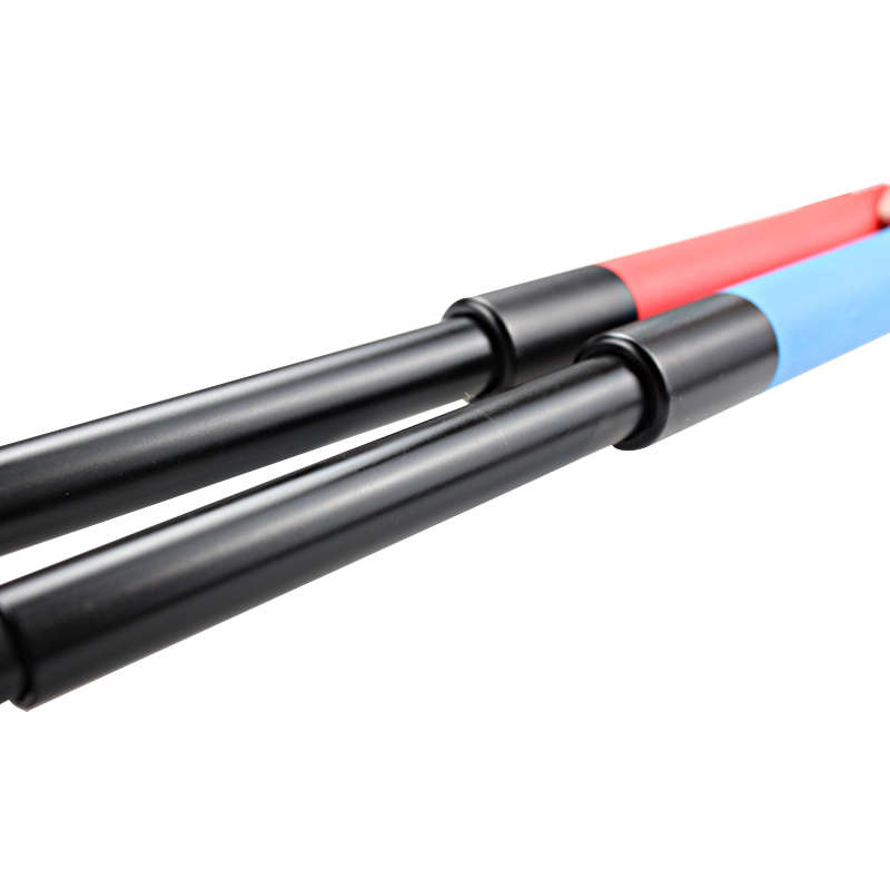 Instructor version red handle mechanical expendable baton