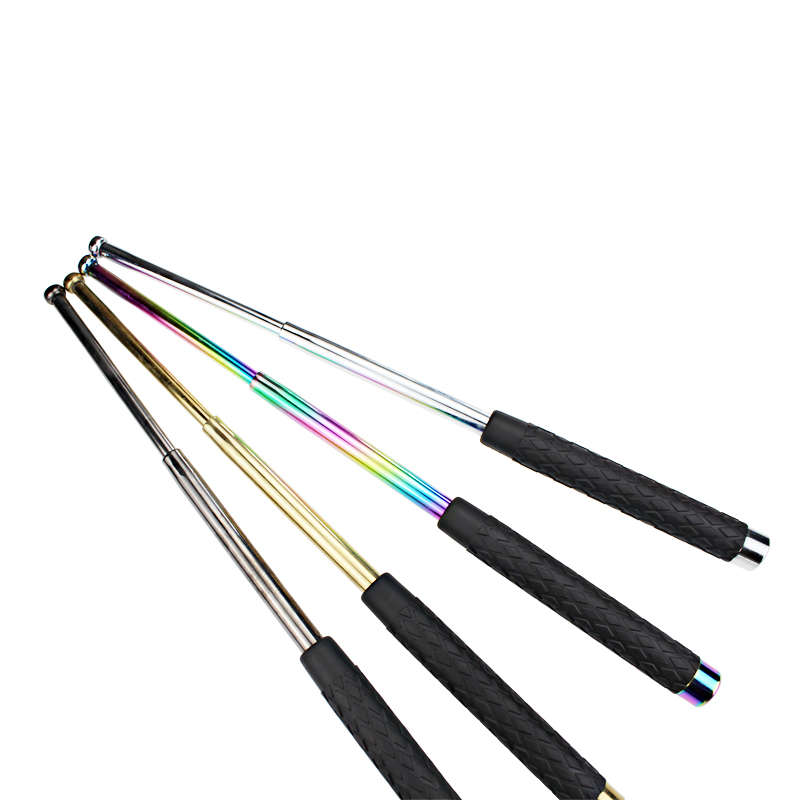 High-quality rubber handle steel anti riot expandable baton