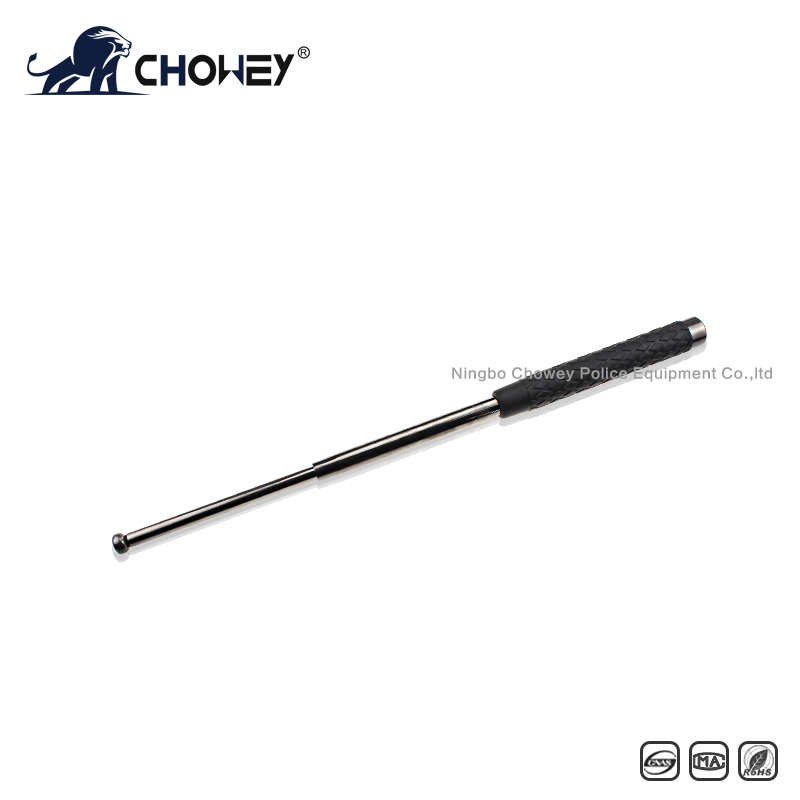 High-quality rubber handle steel anti riot expandable baton