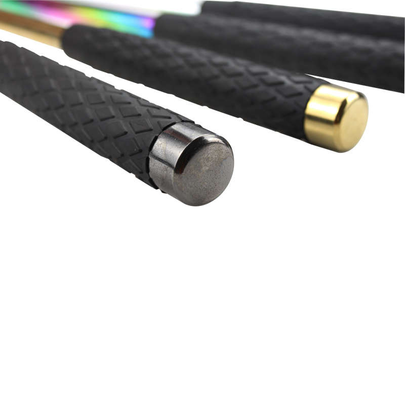 High-quality rubber handle steel anti riot expandable baton