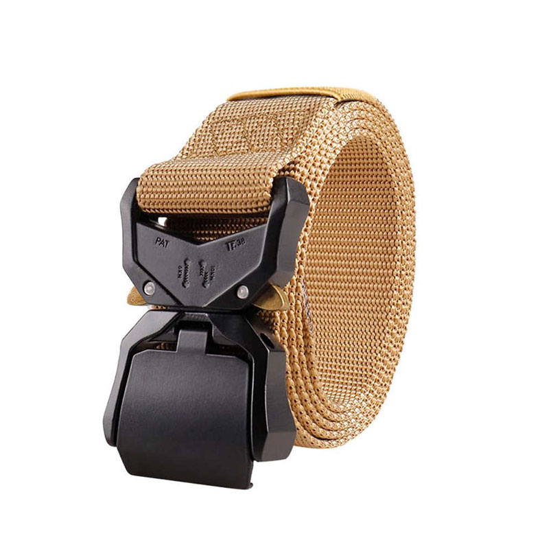 Cobra tactical belt with aluminum alloy buckle, quick release alloy buckle