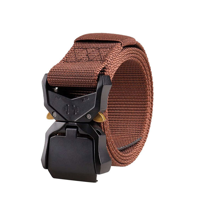 Cobra tactical belt with aluminum alloy buckle, quick release alloy buckle
