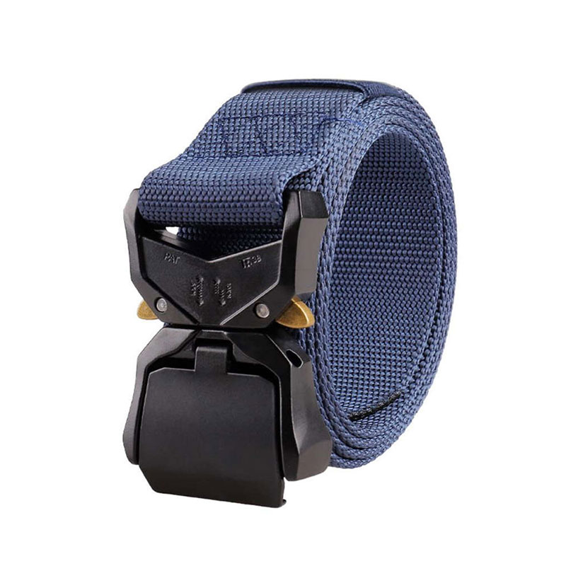 Cobra tactical belt with aluminum alloy buckle, quick release alloy buckle