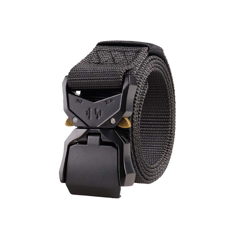 Cobra tactical belt with aluminum alloy buckle, quick release alloy buckle