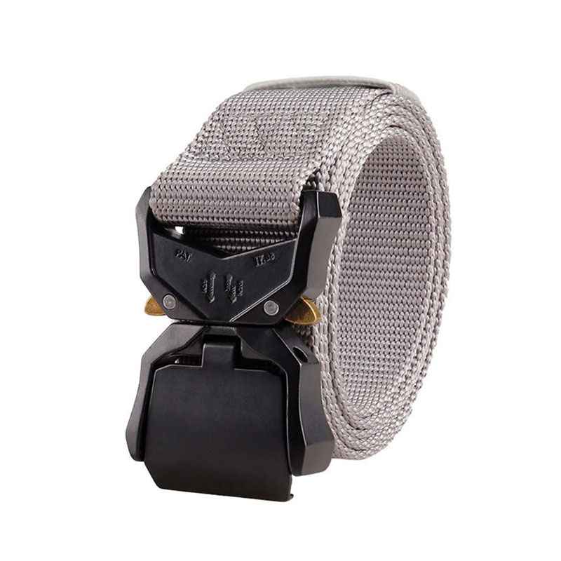 Cobra tactical belt with aluminum alloy buckle, quick release alloy buckle