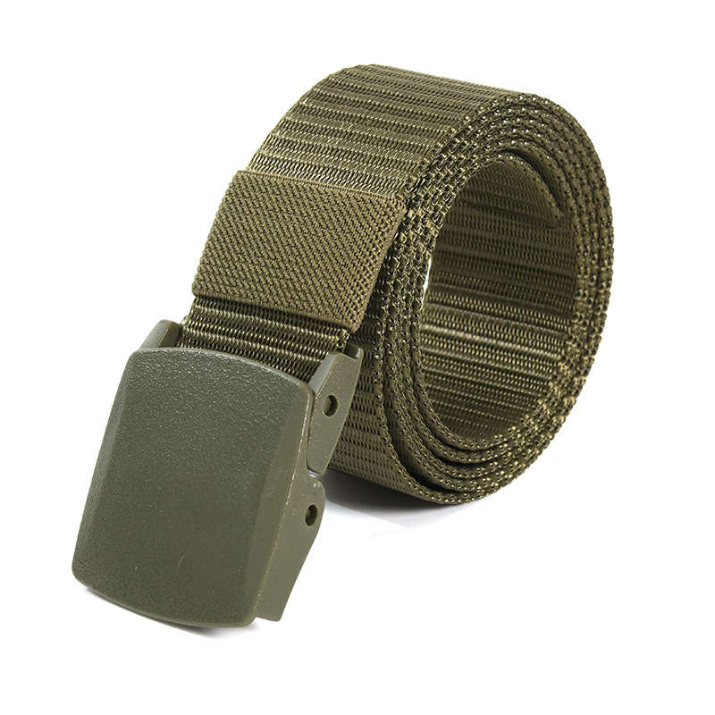 3.8cm wide nylon police tactical belt with plastic buckle