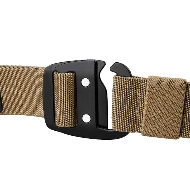 High Quality Police Tactical Belt High Elasticity Zinc Alloy Buckle Military Belt