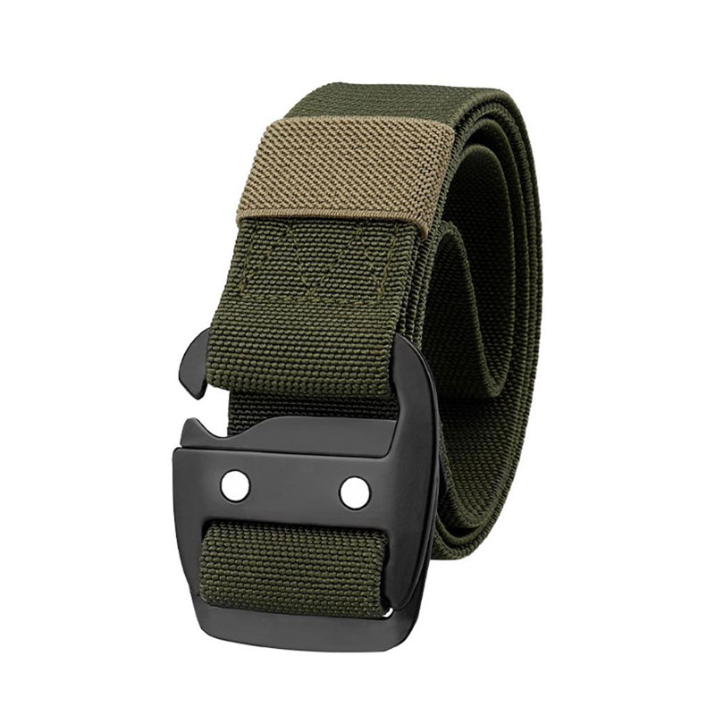 High Quality Police Tactical Belt High Elasticity Zinc Alloy Buckle Military Belt