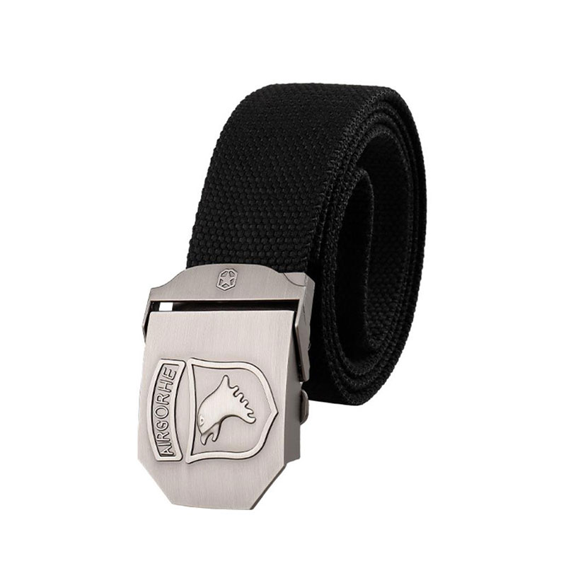 New zinc alloy police tactical belt, non-slip wear-resistant military belt