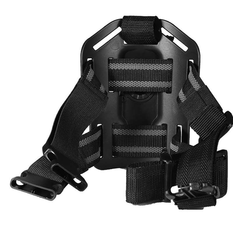 High quality rigid plastic steel IPSC holster for leg belt and belt