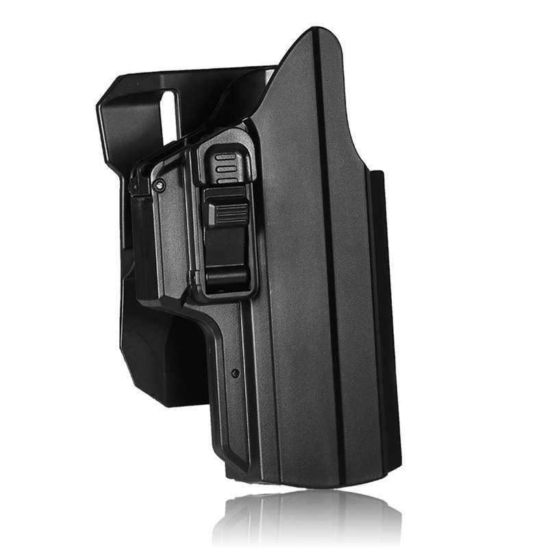 High quality rigid plastic steel IPSC holster for leg belt and belt