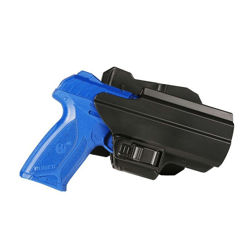 High quality rigid plastic steel IPSC holster for leg belt and belt