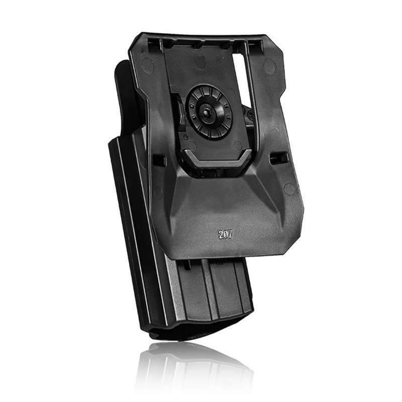 High quality rigid plastic steel IPSC holster for leg belt and belt