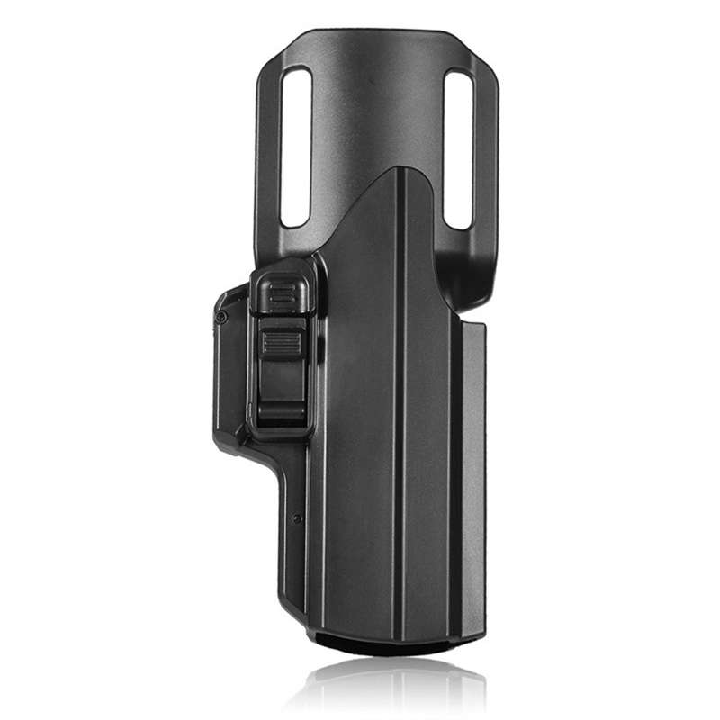 High quality rigid plastic steel IPSC holster for leg belt and belt