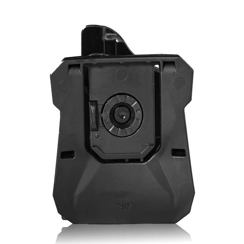 High quality rigid plastic steel IPSC holster for leg belt and belt