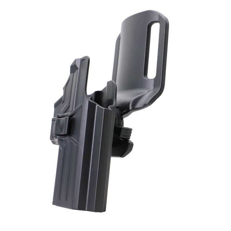 High quality rigid plastic steel IPSC holster for leg belt and belt