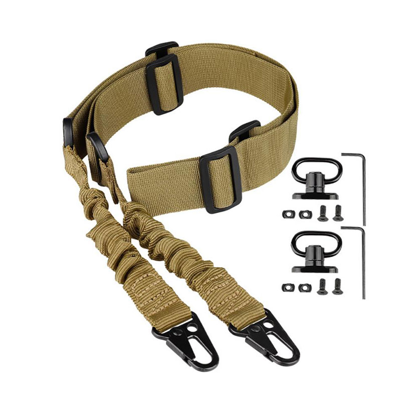 Double point multifunctional tactical gun sling QD buckle plus base