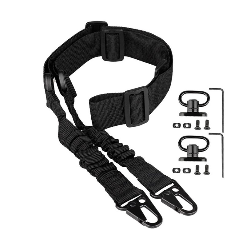 Double point multifunctional tactical gun sling QD buckle plus base