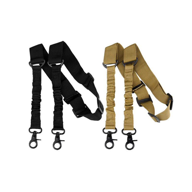 New design military multi-functional tactical gun sling double-point with zinc alloy buckle