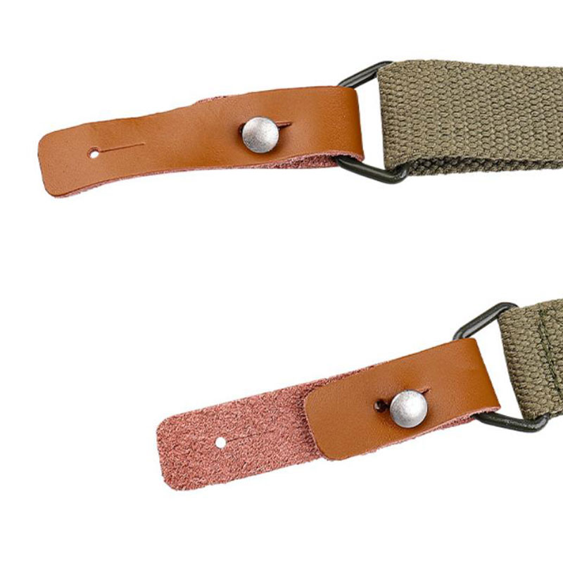 Multifunctional military tactical AK gun sling cowhide rope double-point diagonal strap