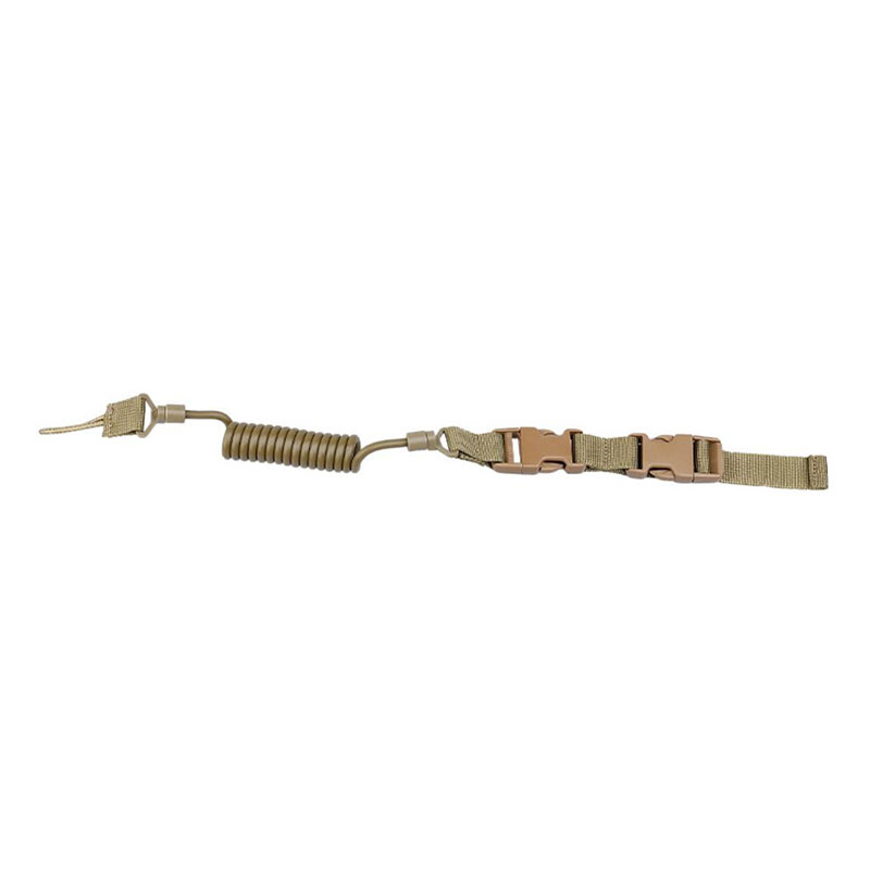 New retractable tactical spring rope keychain gun sling military outdoor safety rope elastic rope