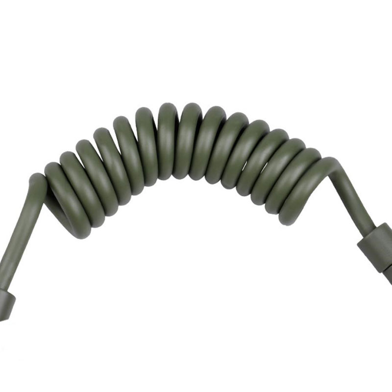 New retractable tactical spring rope keychain gun sling military outdoor safety rope elastic rope