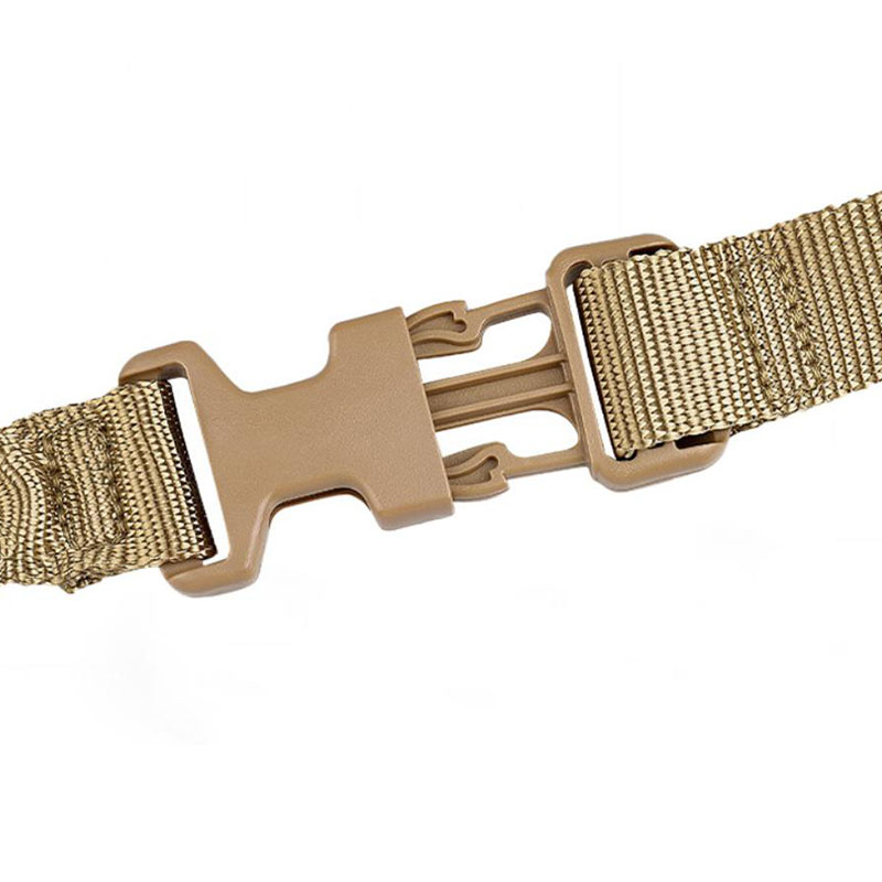 Military single point tactical gun sling with shoulder pad