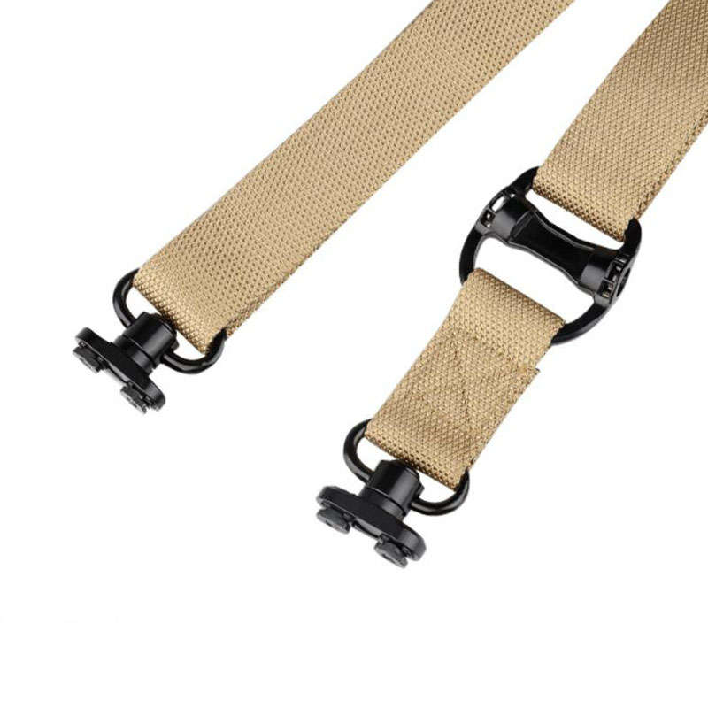 Military ms4 tactical gun sling multi-functional single-point or double-point Nylon belt butterfly ring with base
