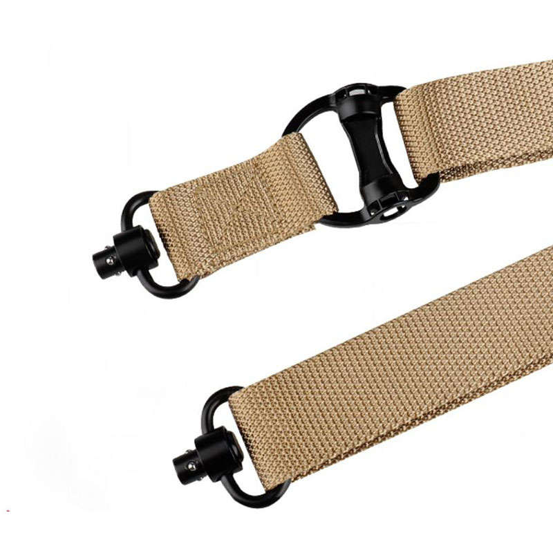 Military ms4 tactical gun sling multi-functional single-point or double-point Nylon belt butterfly ring with base