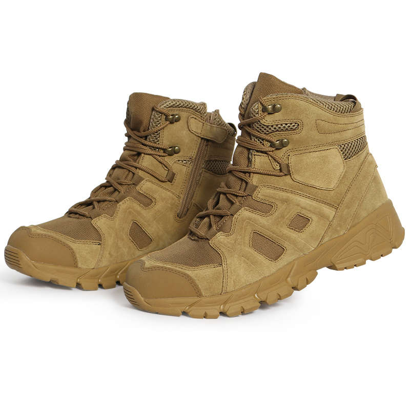 New High Quality Outdoor Mountaineering Combat Boots Brown
