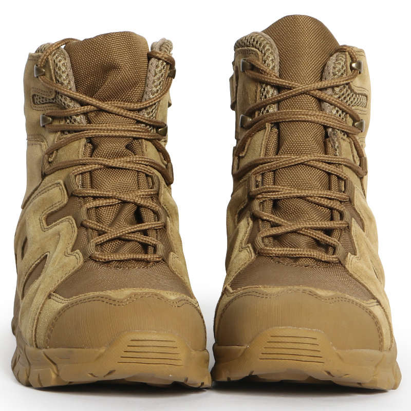 New High Quality Outdoor Mountaineering Combat Boots Brown