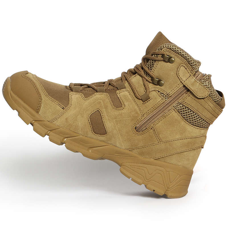 New High Quality Outdoor Mountaineering Combat Boots Brown