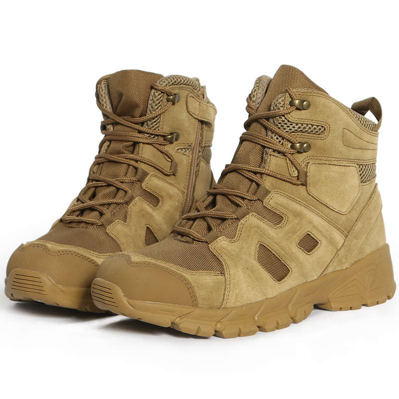 New High Quality Outdoor Mountaineering Combat Boots Brown