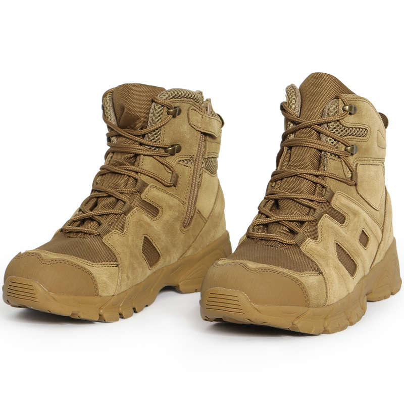 New High Quality Outdoor Mountaineering Combat Boots Brown