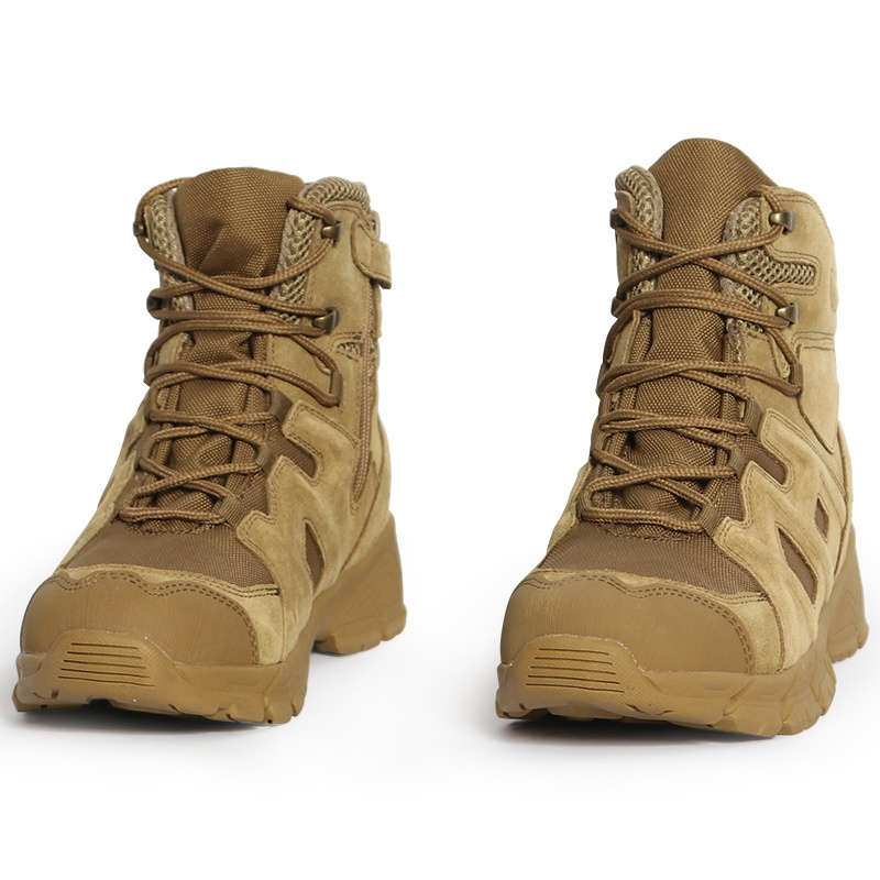 New High Quality Outdoor Mountaineering Combat Boots Brown