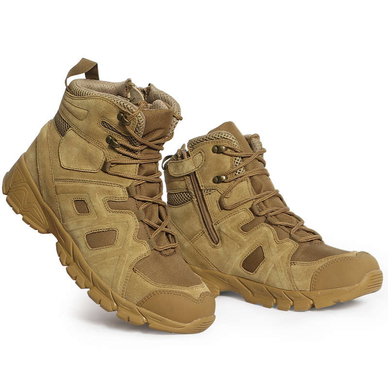 New High Quality Outdoor Mountaineering Combat Boots Brown