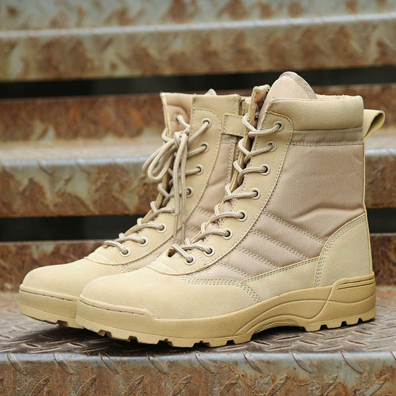 High quality Outdoor Mountaineering tactical shock-absorbing military boots