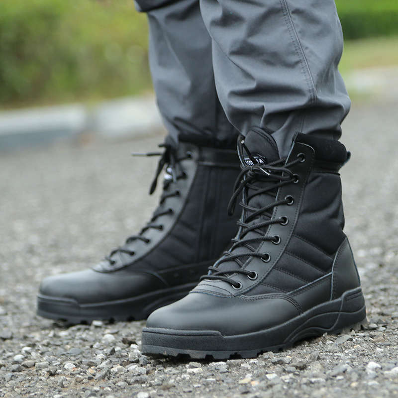 Men’s Tactical Boots Lightweight Combat Boots Military Work Boots black Boots