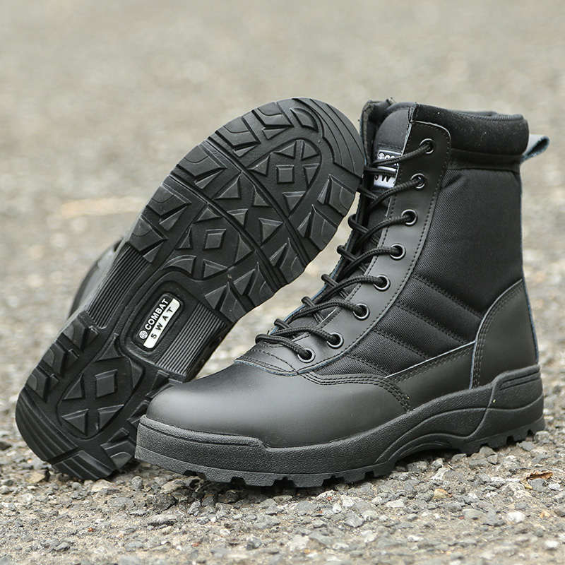 Men’s Tactical Boots Lightweight Combat Boots Military Work Boots black Boots