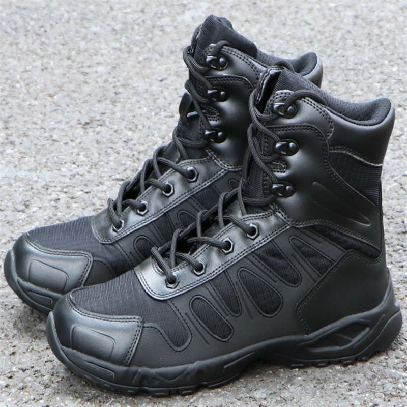 Men's Waterproof Hiking Boots Lightweight Work Boots Military Tactical Boots Durable Combat Boots