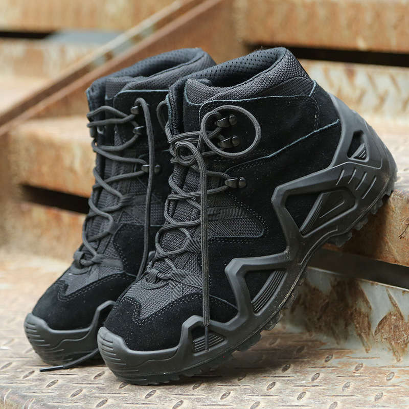 Comfortable Breathable Men's Tactical Black Army Boots