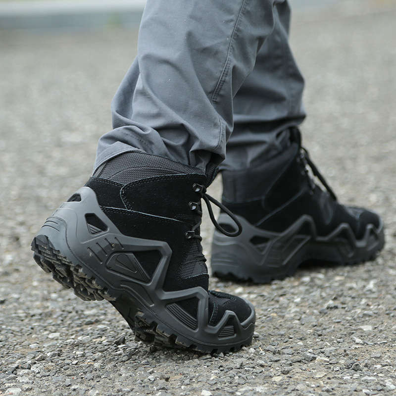 Comfortable Breathable Men's Tactical Black Army Boots