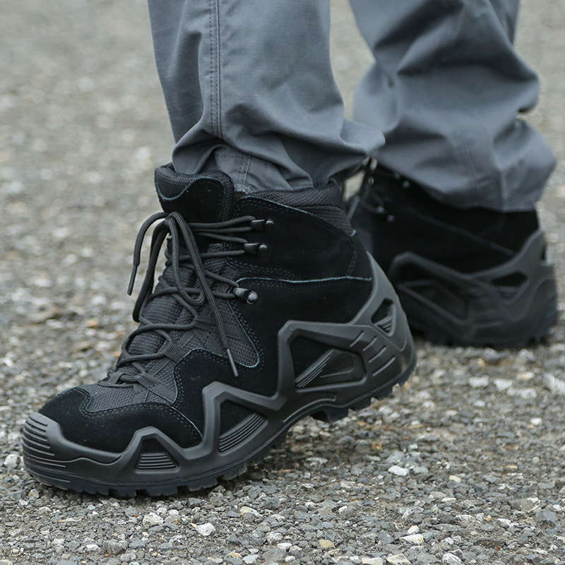 Comfortable Breathable Men's Tactical Black Army Boots