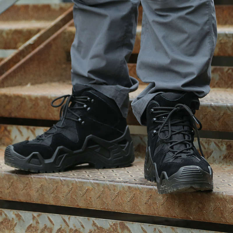 Comfortable Breathable Men's Tactical Black Army Boots