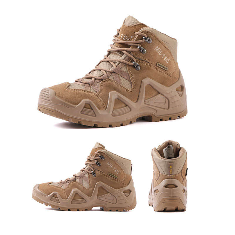 Men’s Tactical Boots Lightweight Combat Boots Military Work Boots brown Boots