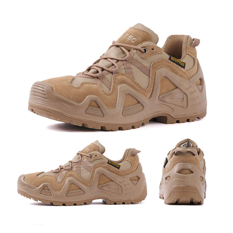 Men’s Tactical Boots Lightweight Combat Boots Military Work Boots brown Boots