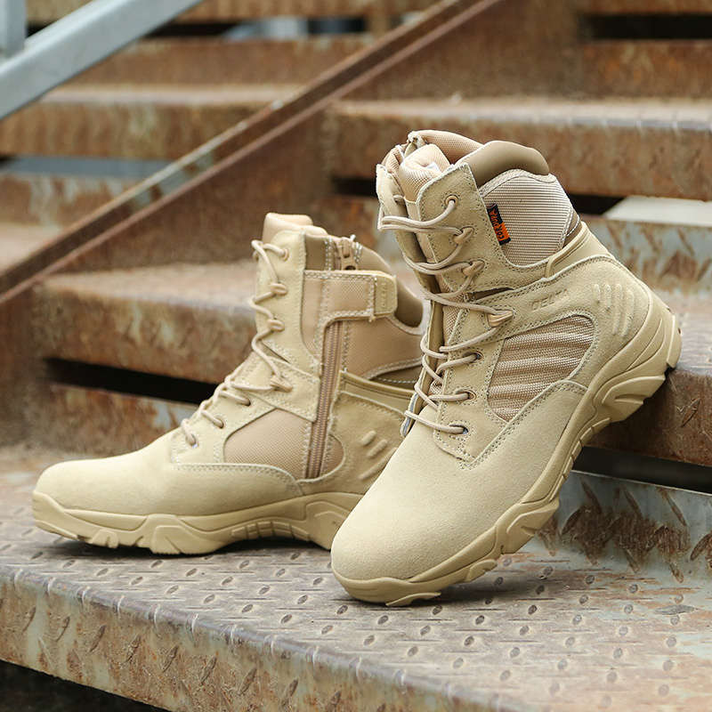 High quality Outdoor Mountaineering tactical shock-absorbing military boots