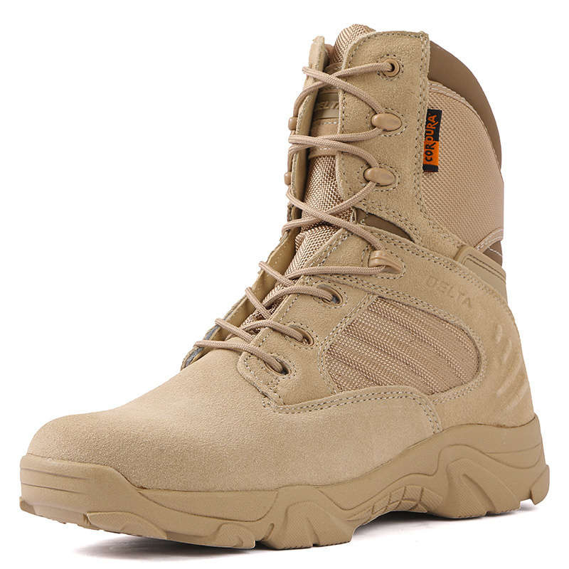 High quality Outdoor Mountaineering tactical shock-absorbing military boots