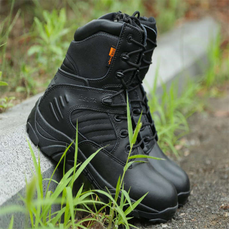 Men's Waterproof Hiking Boots Lightweight Work Boots Military Tactical Boots Durable Combat Boots